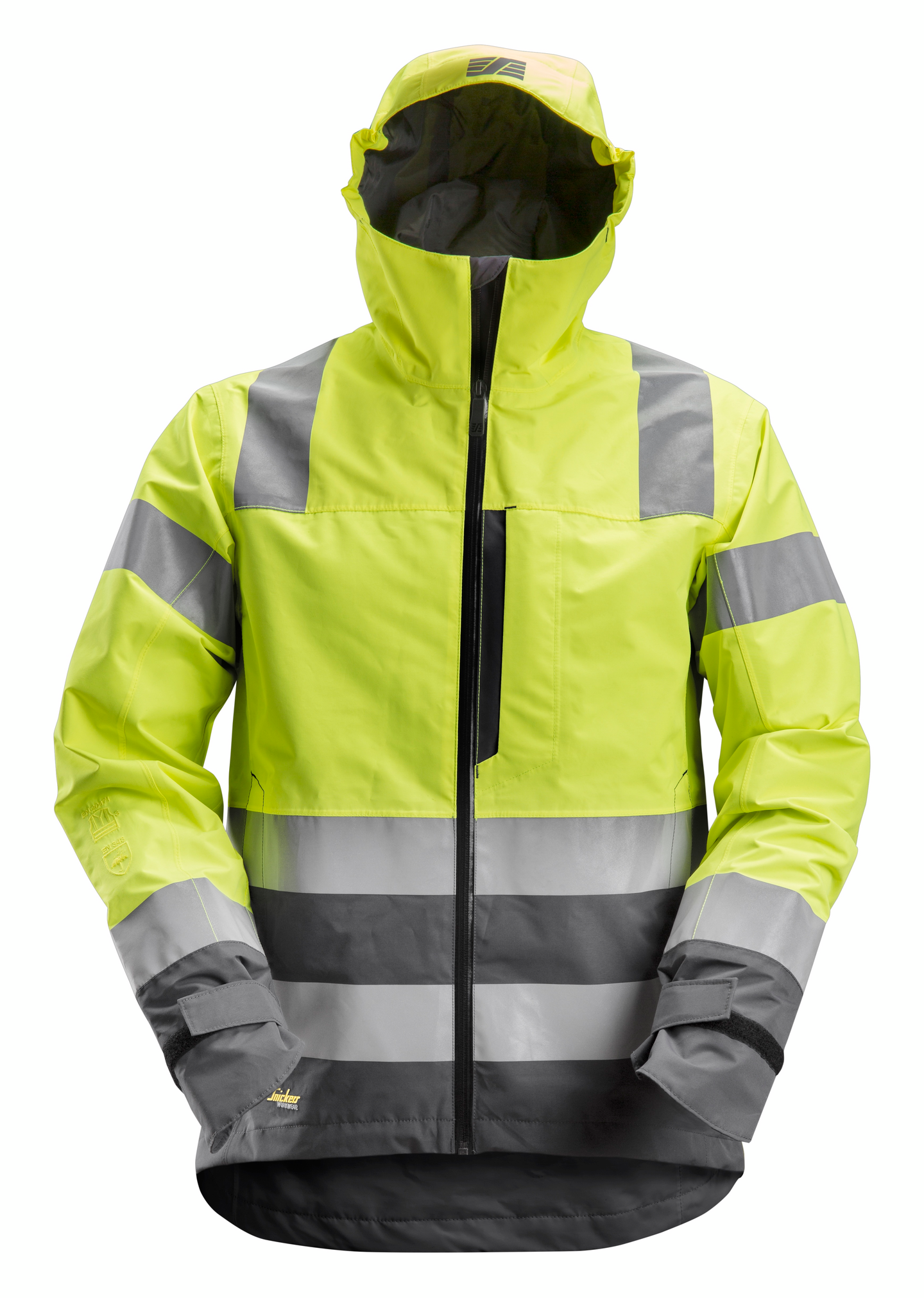Työtakki Snickers AllroundWork 1330-6658 Hi-Vis keltainen-harmaa koko L
