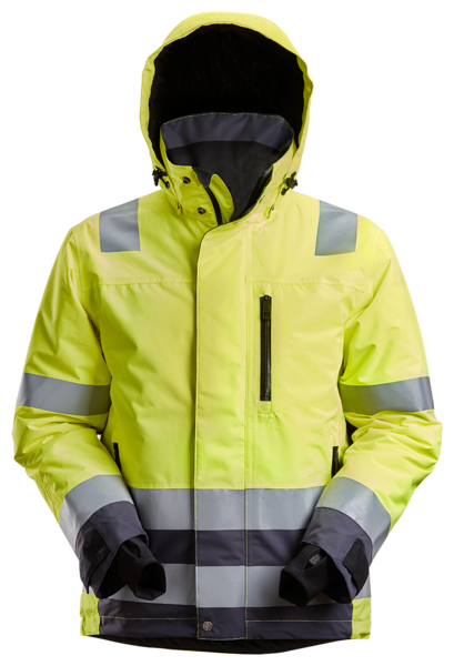 JACKA SNICKERS WORKWEAR FODRAD WP 37.5 AW  S, VARSELGUL/GRÅ