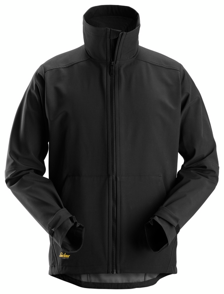 Softshell-takki Snickers 1205-0400 tuulenpitävä musta
