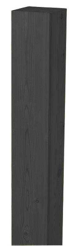 STOLPE JABO SVART 70X70X1800MM, 70X70X1800MM