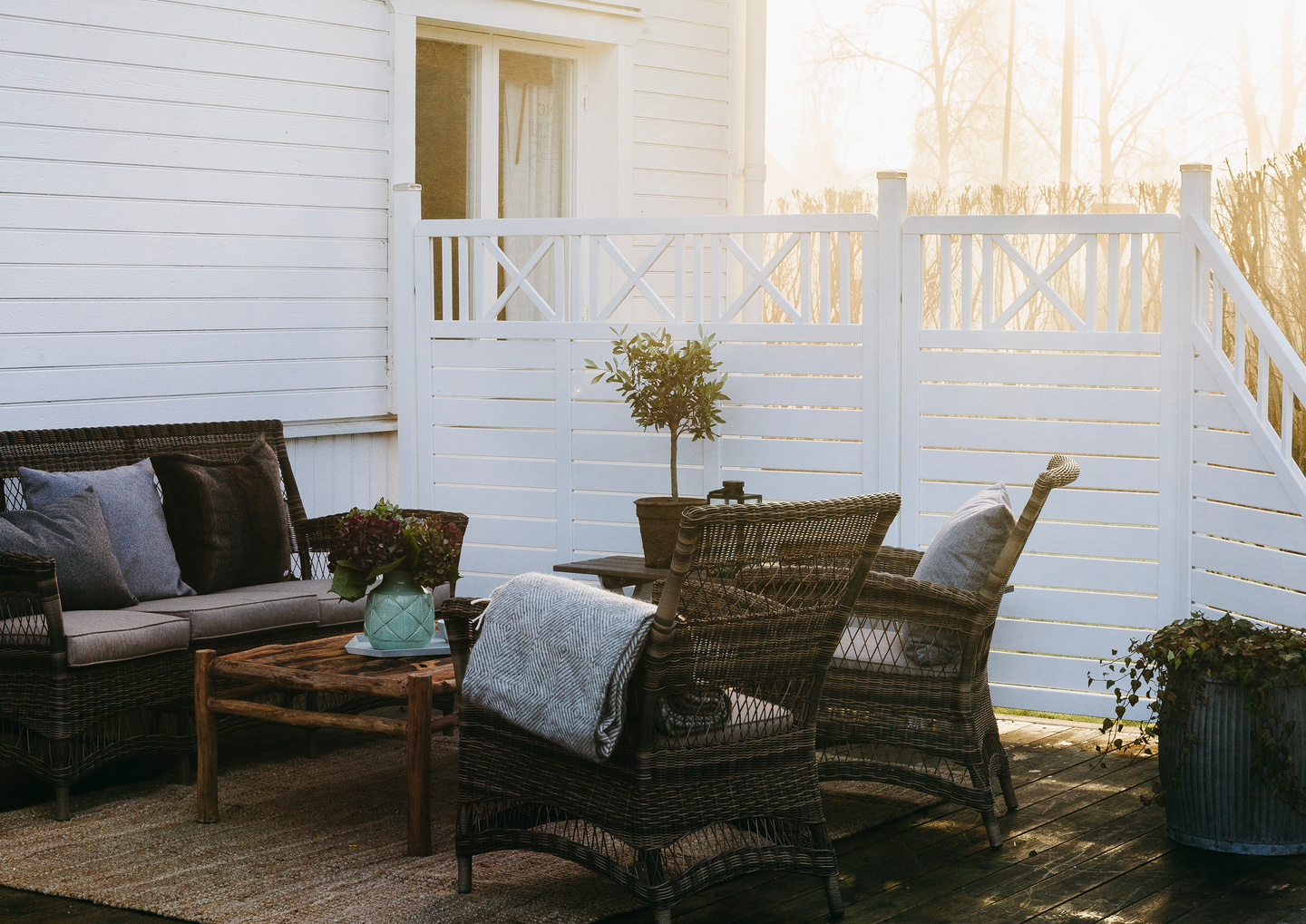 SKÄRM JABO SALVIA 1 VIT 180X150CM, 180X150CM