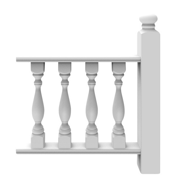 RÄCKESPELARE JABO GRUNDMÅLAD, 105X105X700MM