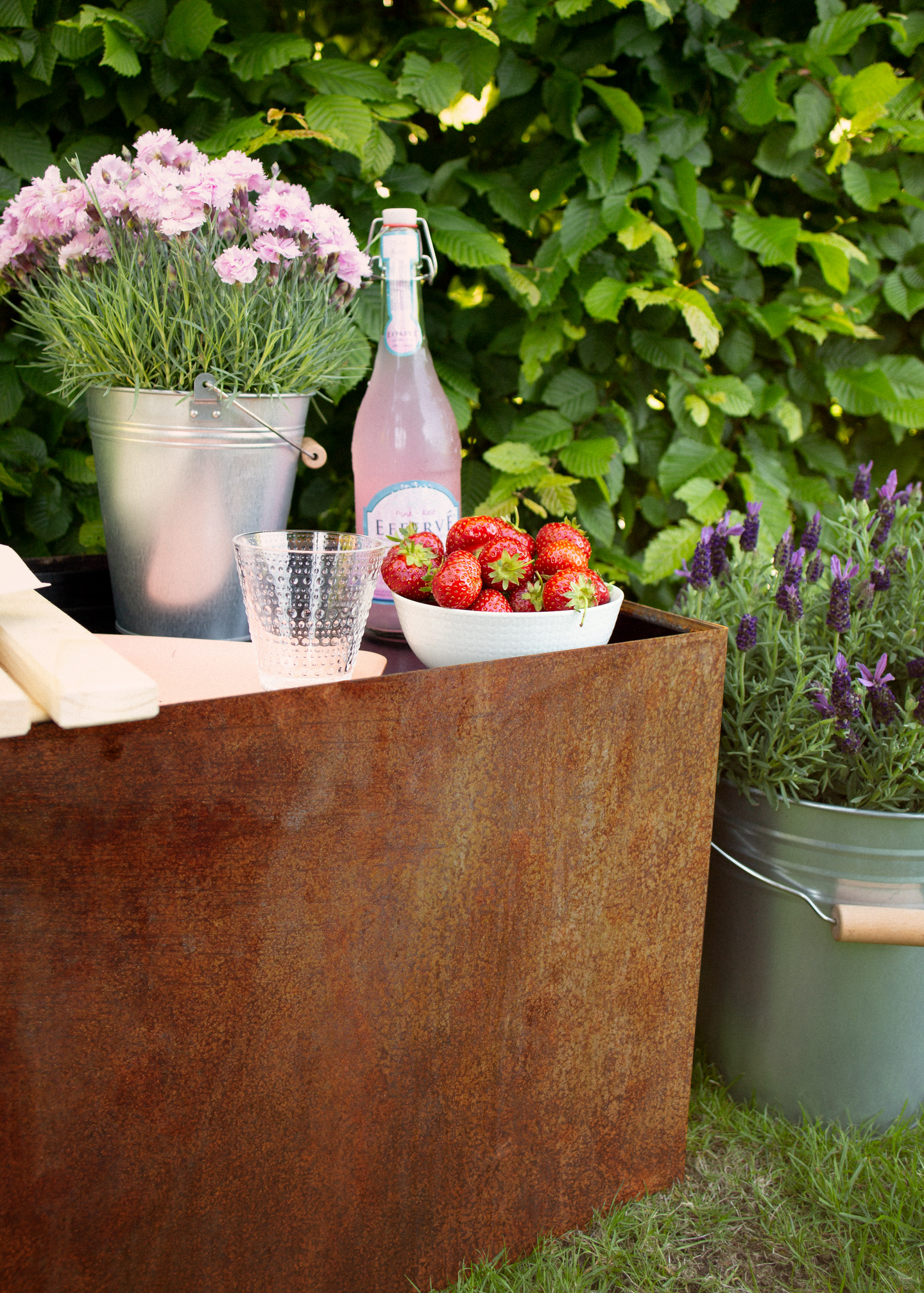 PLANTERINGSBOX JABO ODLA CORTENSTÅL, 800X400X400X2,5MM