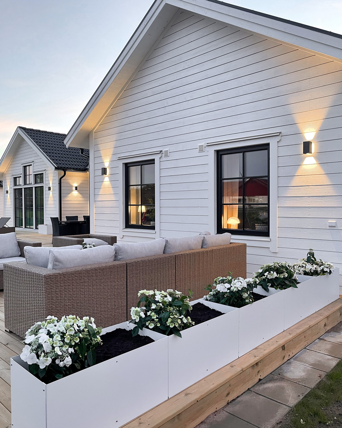 PLANTERINGSBOX JABO ODLA VIT, 800X400X400MM T1,5MM