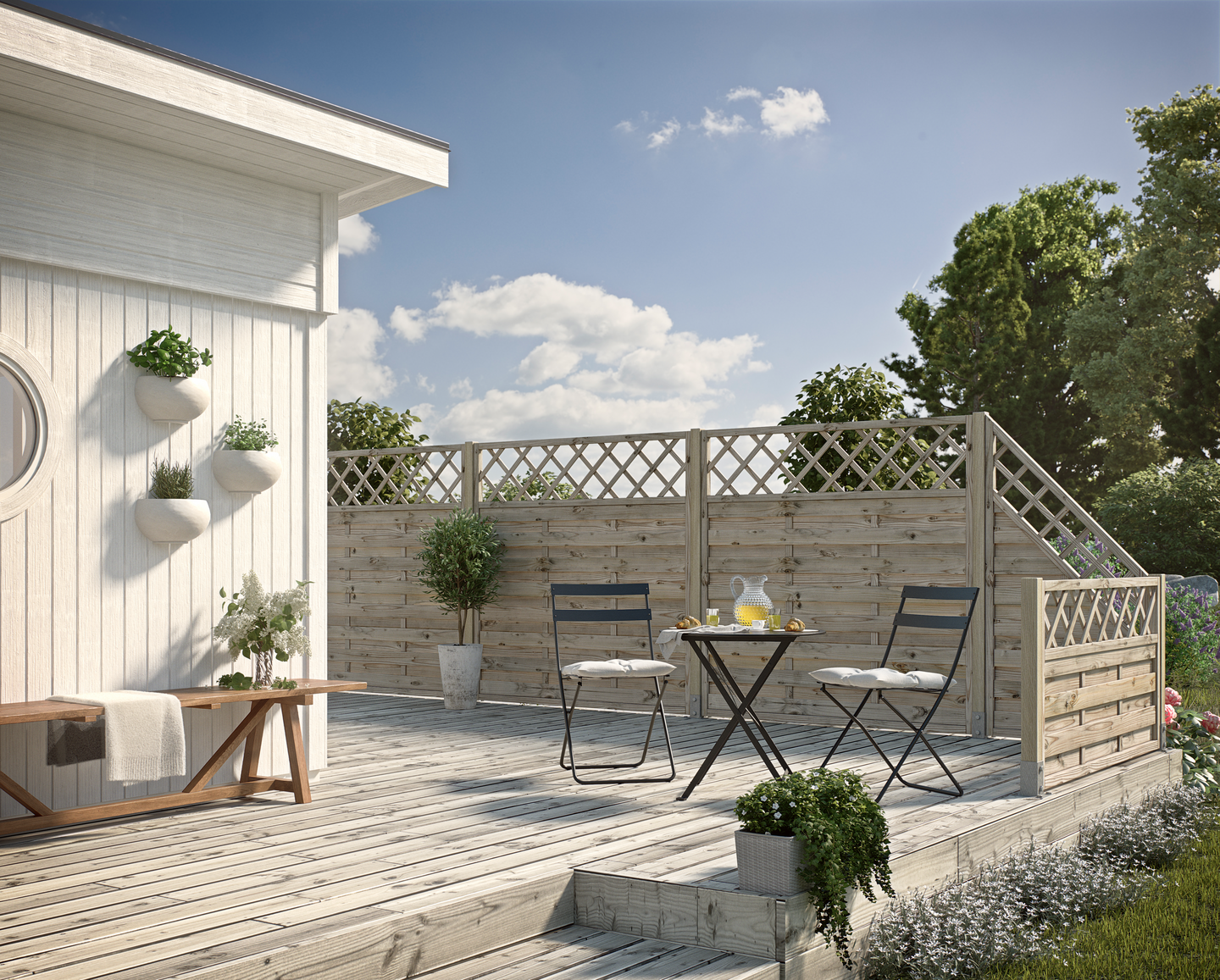 SKÄRM JABO ELLA ORIGINAL, TRYCKIMPREG GRAN ERS 179X89CM