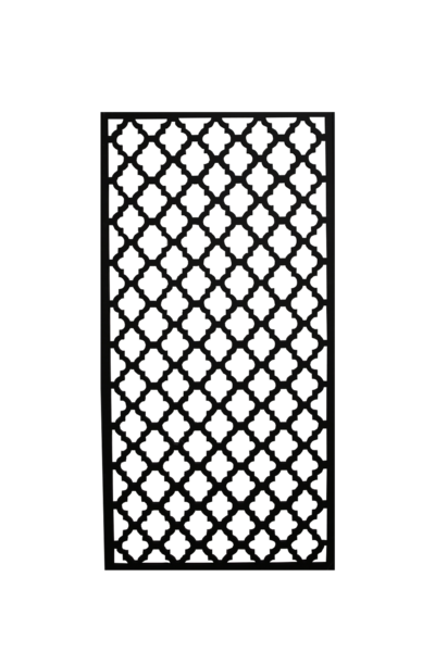 DESIGNSKÄRM JABO LEVANTINE SVART, 790X1590X18MM