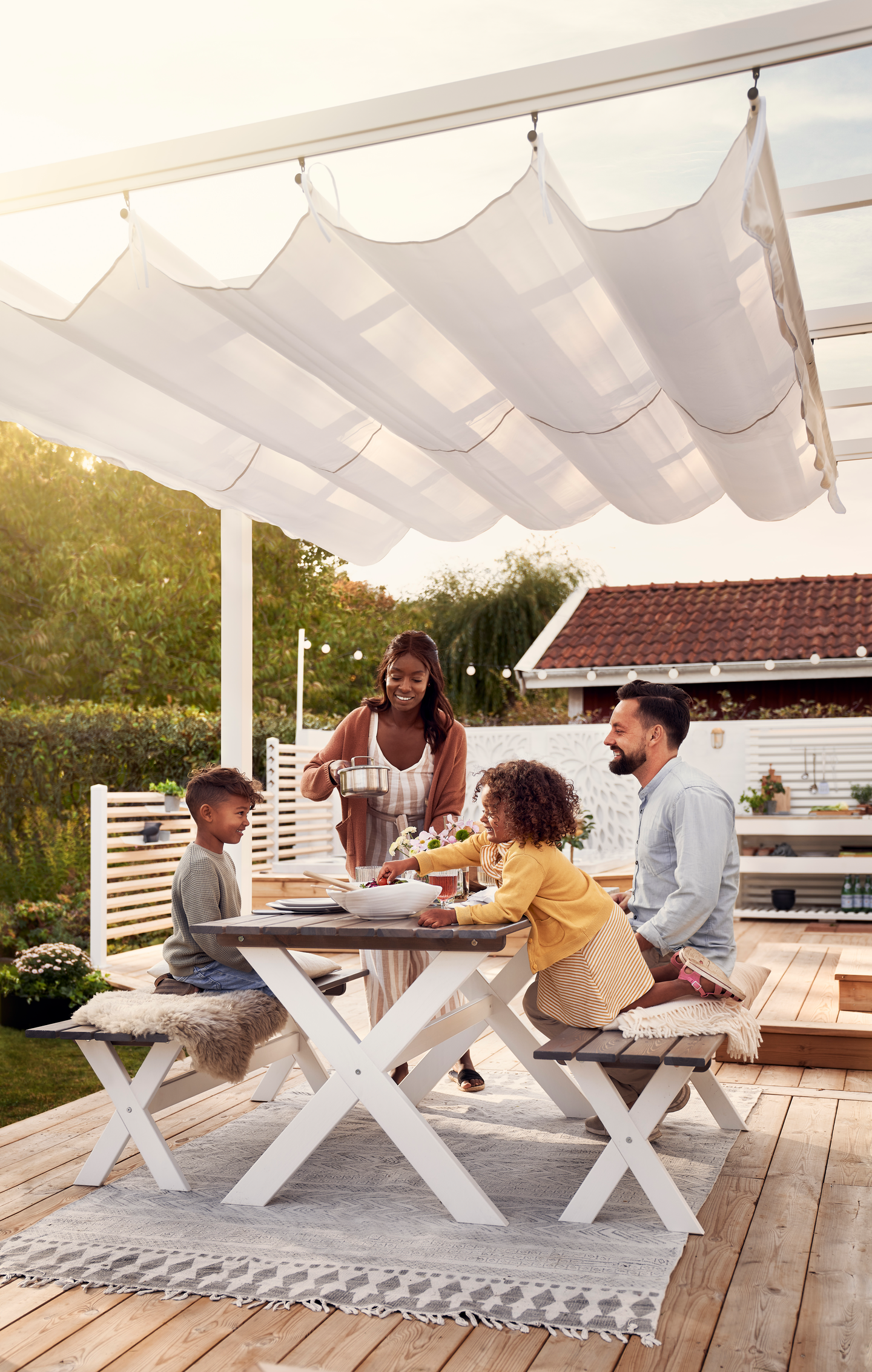 PERGOLA JABO VIT 4X4M