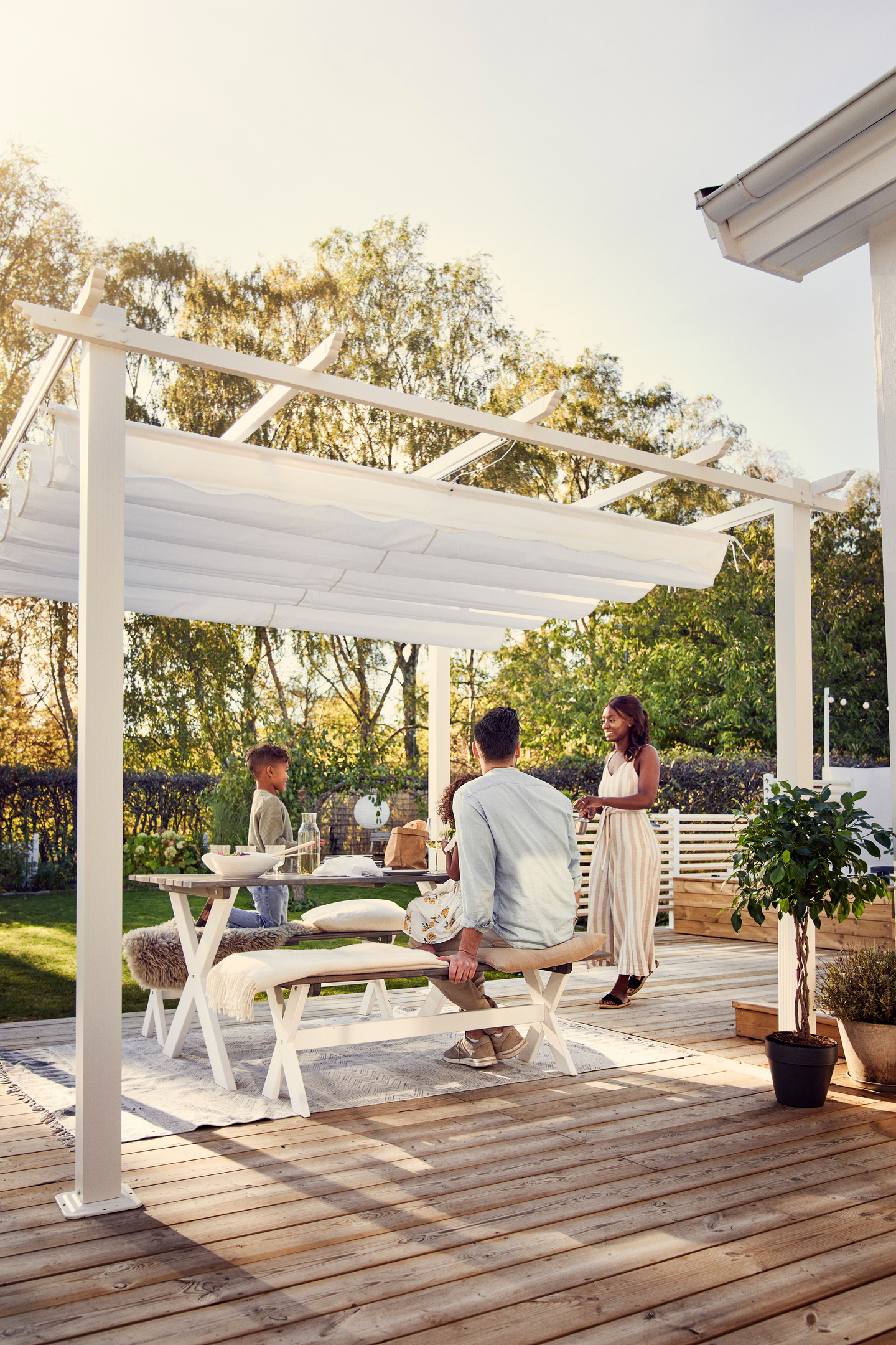 PERGOLA JABO VIT 4X4M