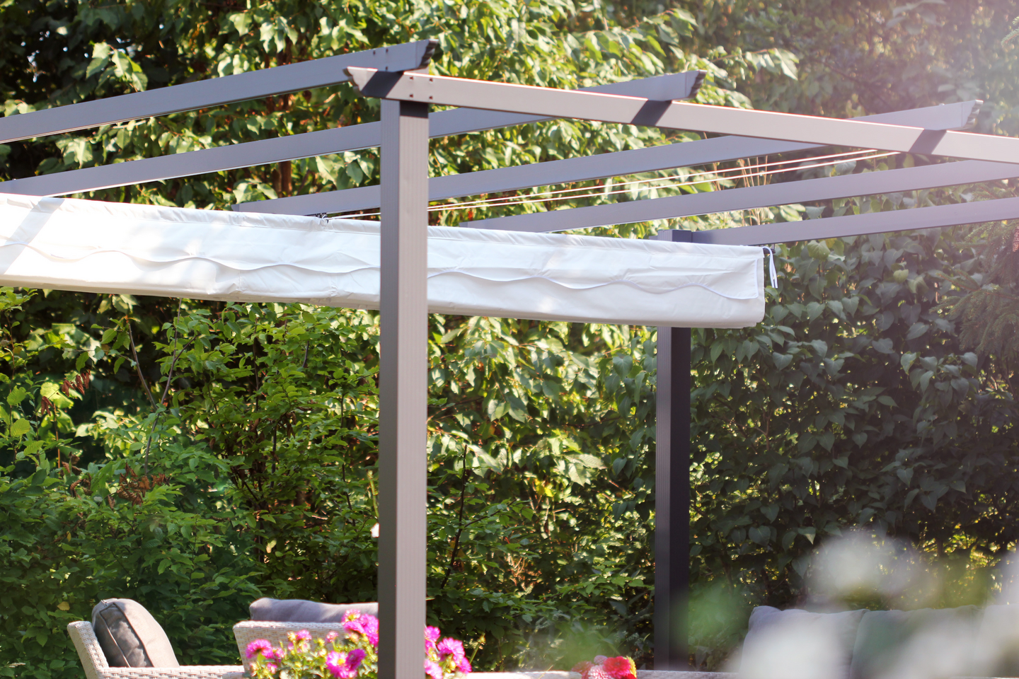 PERGOLA JABO GRÅ 4X4M