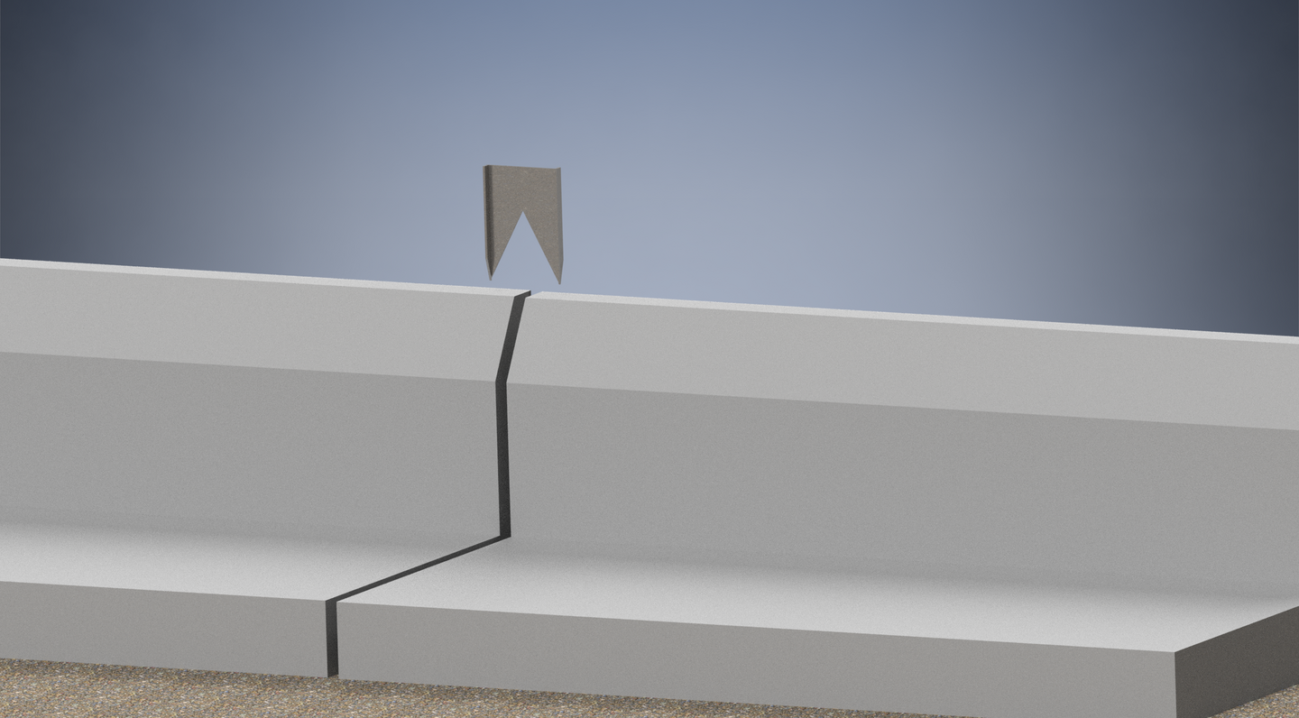 SKARVPLÅT STD L-FORM SIROC/FC STYRBLECK 2ST/ELEMENT FIXERKIL