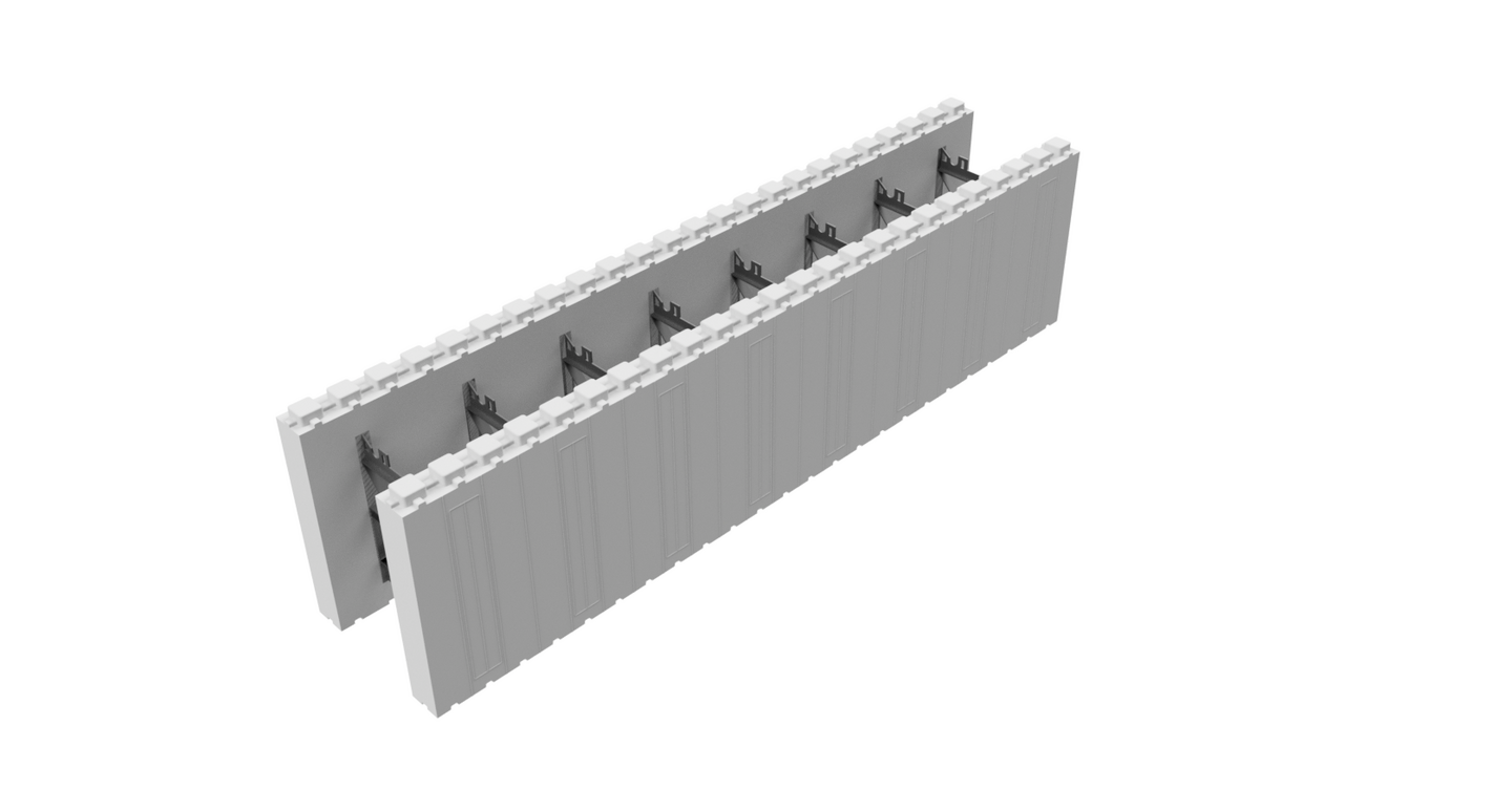 ISOLERELEMENT BEWI THERMOMUR 250X, STD BLOCK ÖPPET 0,36M²
