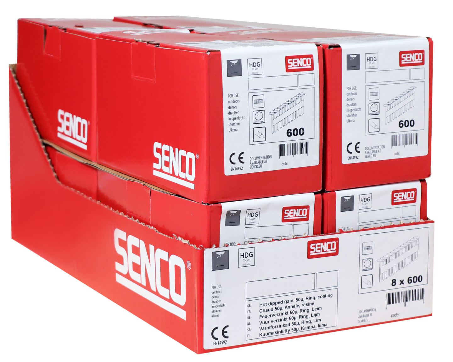 STAVSPIK SENCO TÄTBANDAD VFZ RING DS, HEL SKALLE LIM 34GR 65X2,9MM