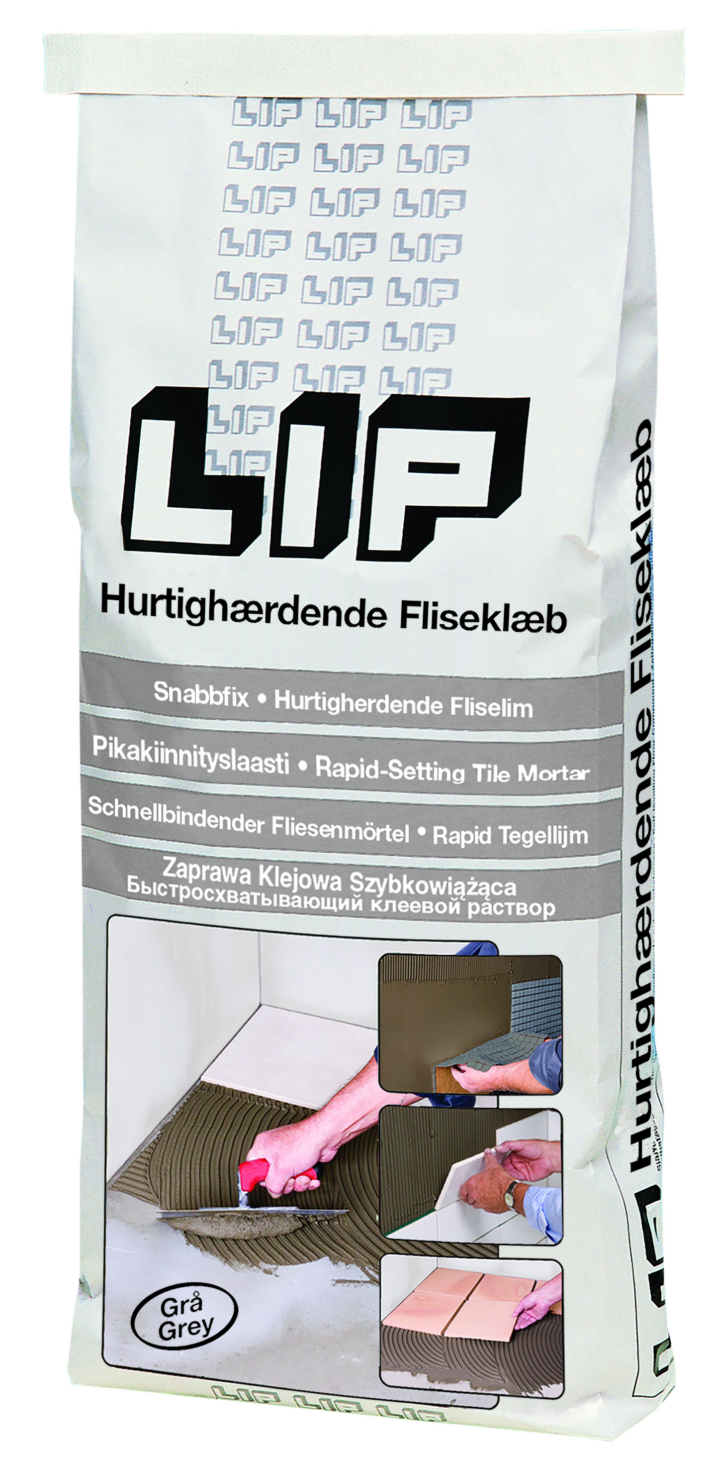 FÄSTMASSA SNABBFIX GRÅ 5KG