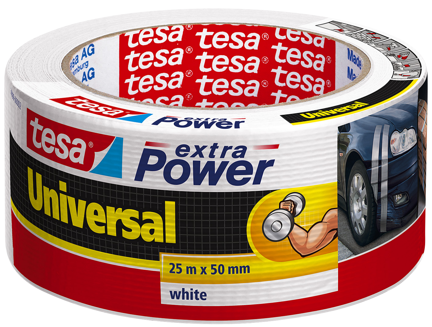 VÄVTEJP UNIVERSAL GRÅ 50MM 10M TESA 56348 EXTRA POWER