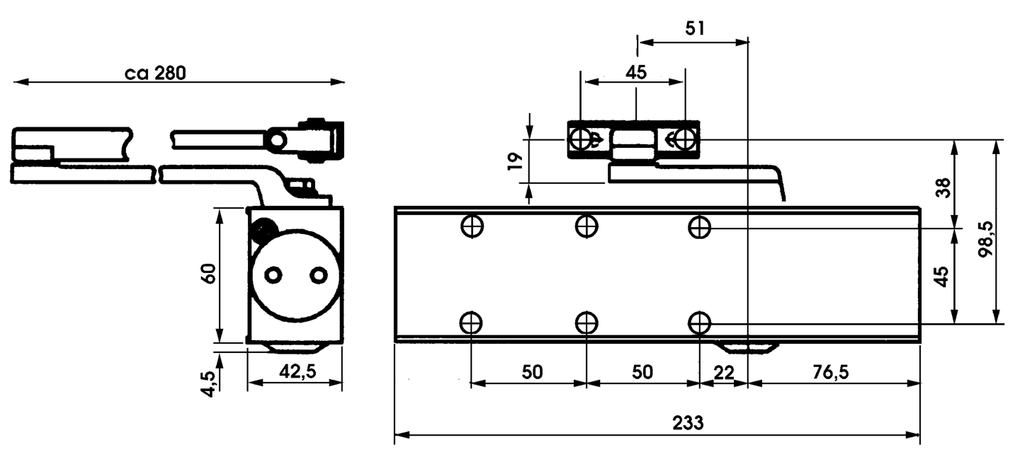 MONTERINGSPLATTA NO BRAND DORMA 7380 TS73 SILVER