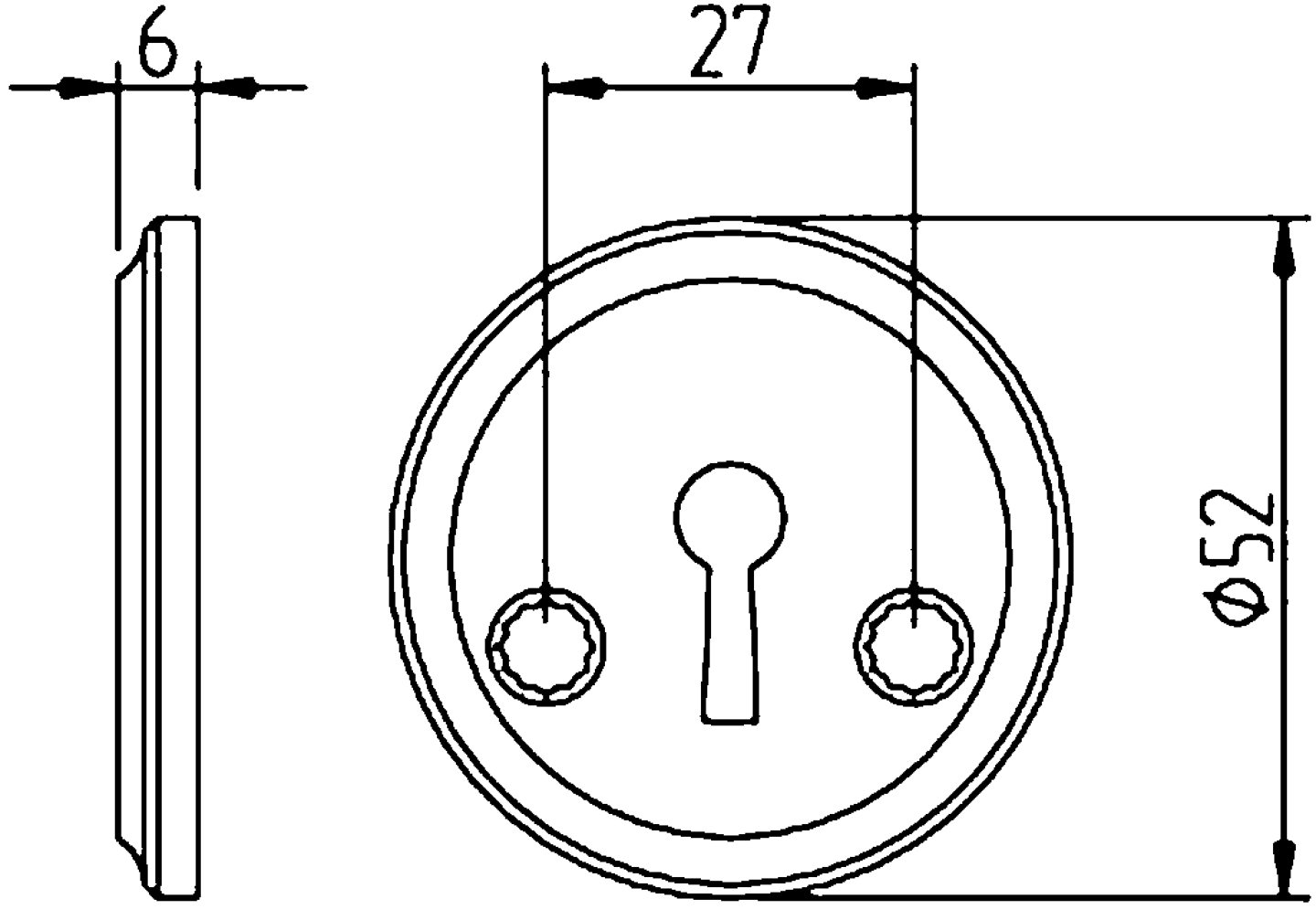 NYCKELSKYLT FAS 2991 MATTMÄSS