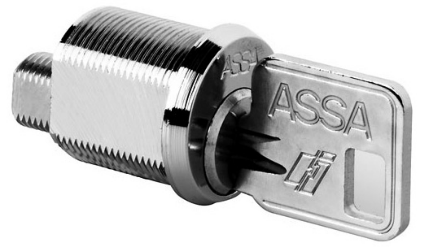 SKÅPLÅS ASSA 10450 M 2 NYCKLAR KOMPLETT MED BEHÖR