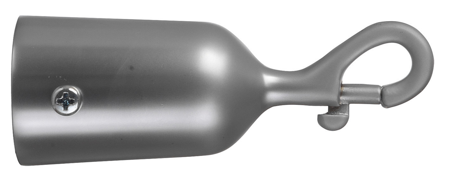 ÄNDBESLAG POLY-PRODUKTER M HAKE MATT KROM, TRAPPRÄCKSLINA MATT FÖRKROMAT