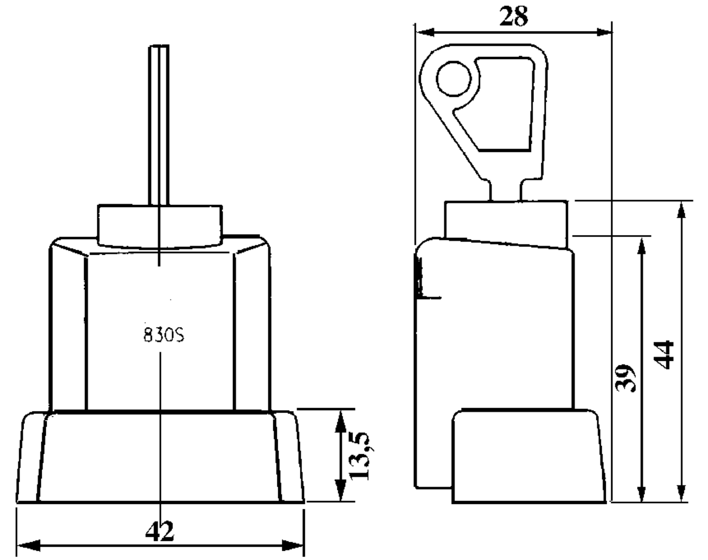 FÖNSTERLÅS ASSA 2830MKR FIX SB