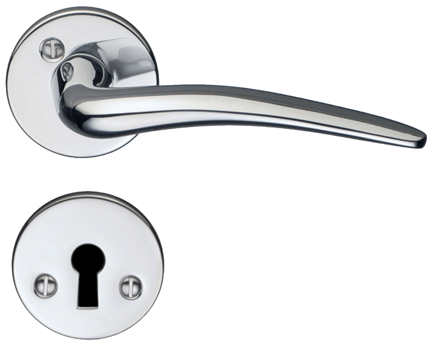 Sisäovenpainike Beslagsboden Spar B284KNS kiiltävä kromi