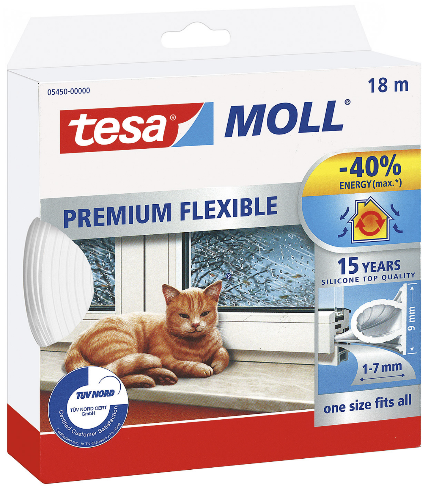 TÄTLIST 5450 SILI VIT 9MM