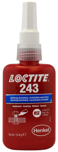 GÄNGLÅSNING LOCTITE 243 50ML NORMAL