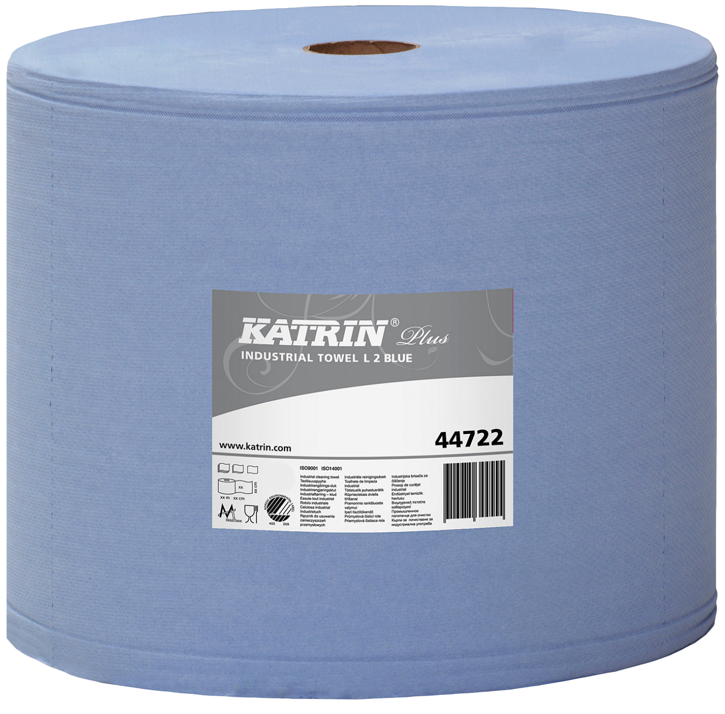 INDUSTRITORK PLUS L2 BLÅ 350M KATRIN 44722 2RL/FRP