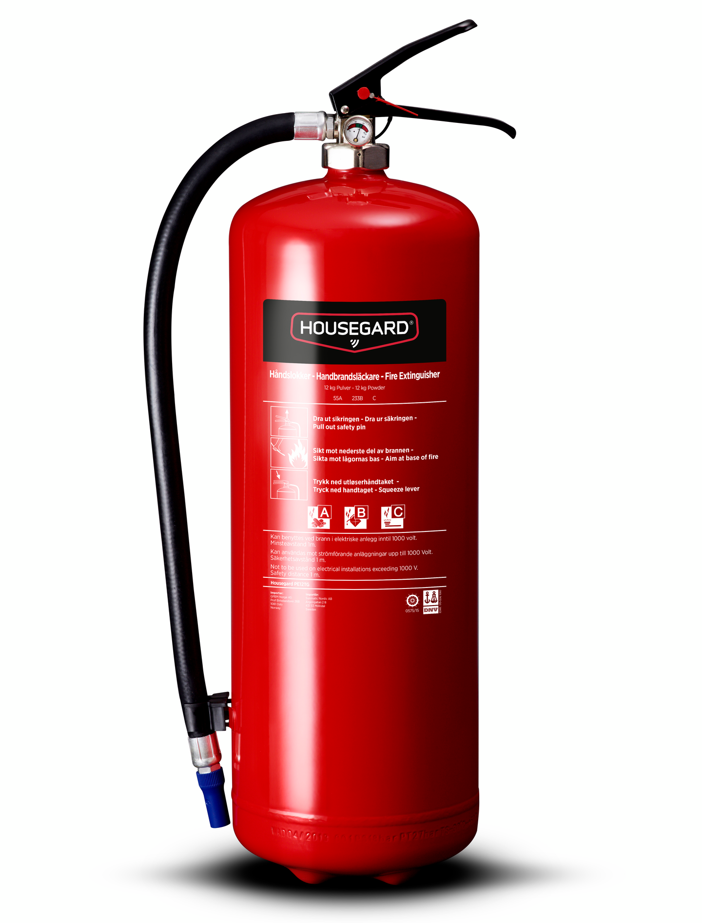 Jauhesammutin Housegard 12kg 55A 233B C