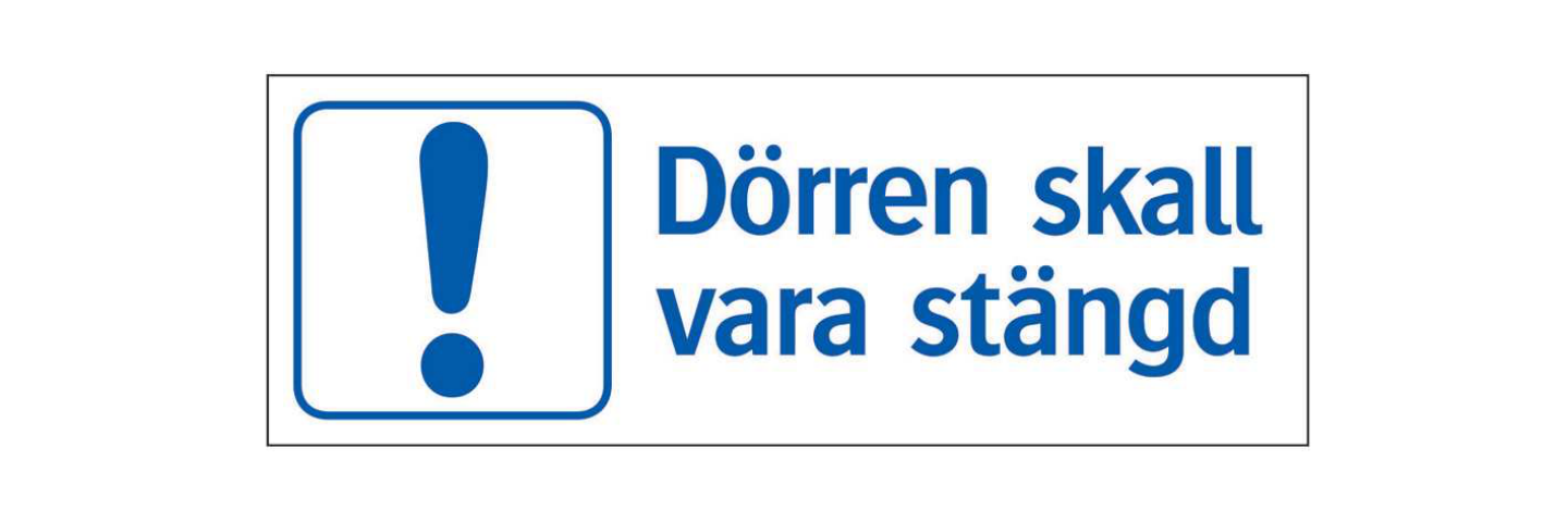 SKYLT NR 143 1/2 A4 34-2424 STÄNGD 105X297MM