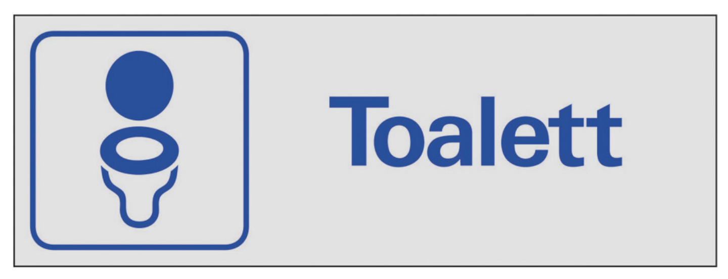 SYMBOL SYSTEMTEXT 225X80 38-7050, TOALETT 225X80MM