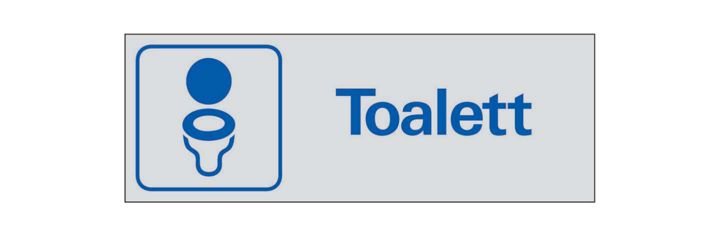 SYMBOL SYSTEMTEXT 225X80 38-7050, TOALETT 225X80MM