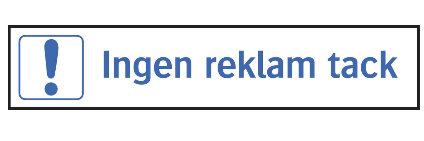 SKYLT SYSTEMTEXT 367456 TRIVSEL INGEN