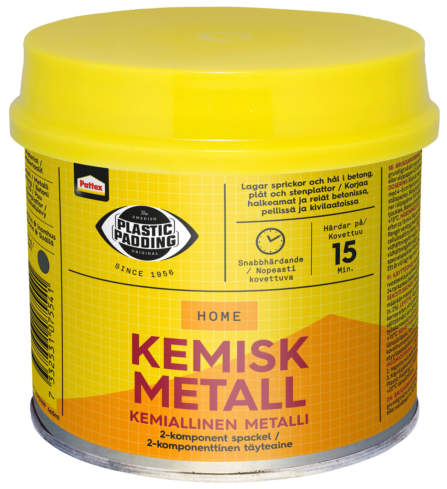 PP KEMISK METALL 180ML PLASTIC PADDING