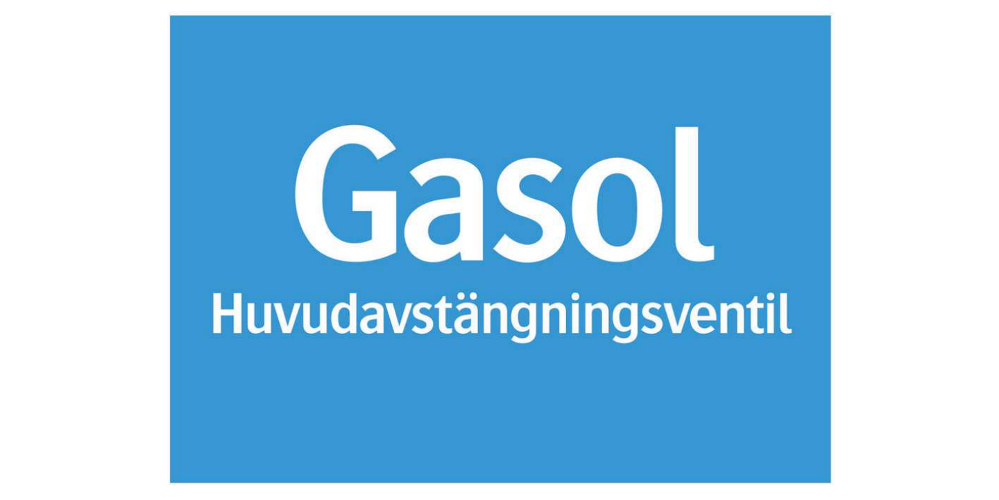 SKYLT 346815 PÅBUD GASOL HUVUD