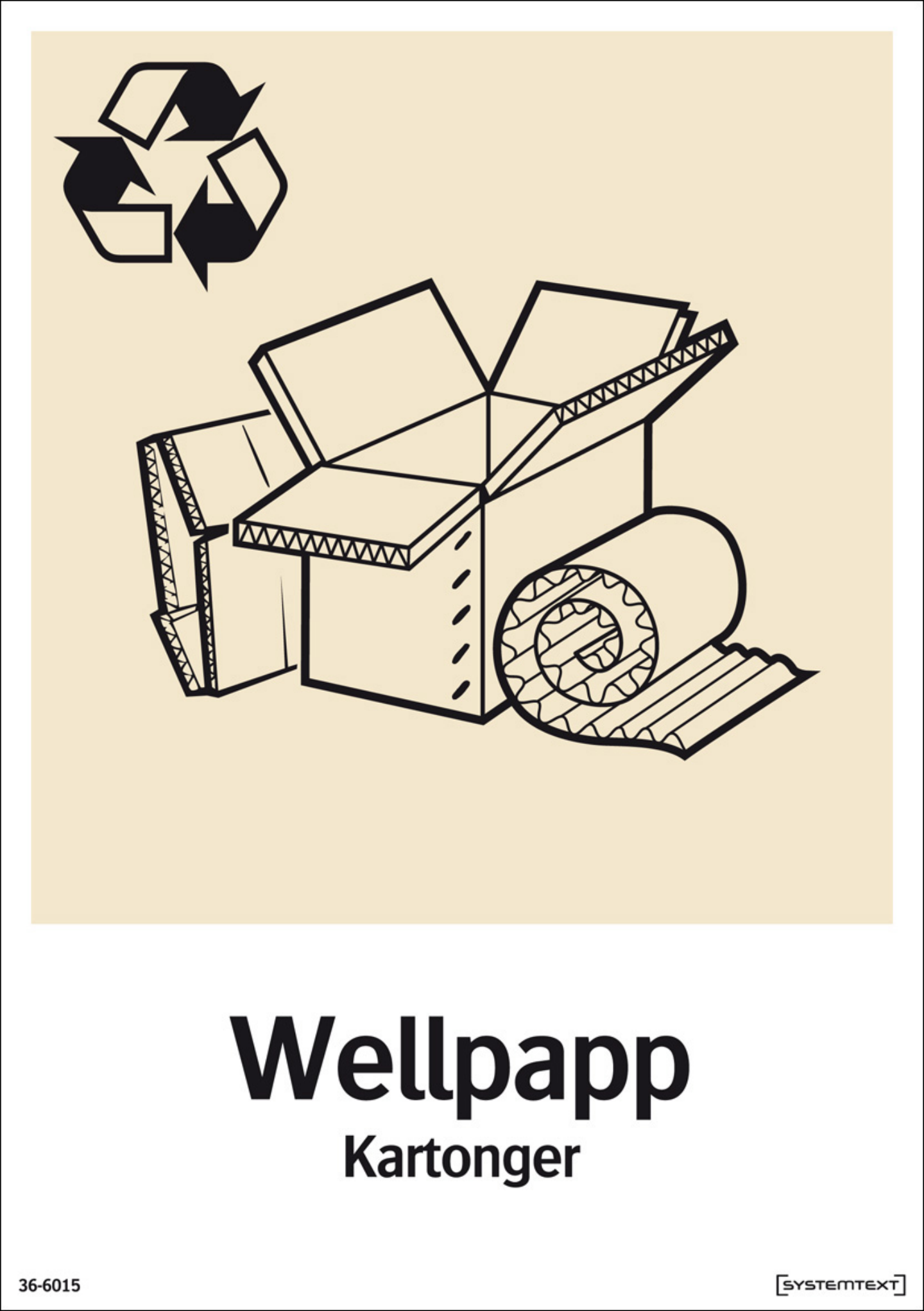 SKYLT 366014 MILJÖWELLPAPP