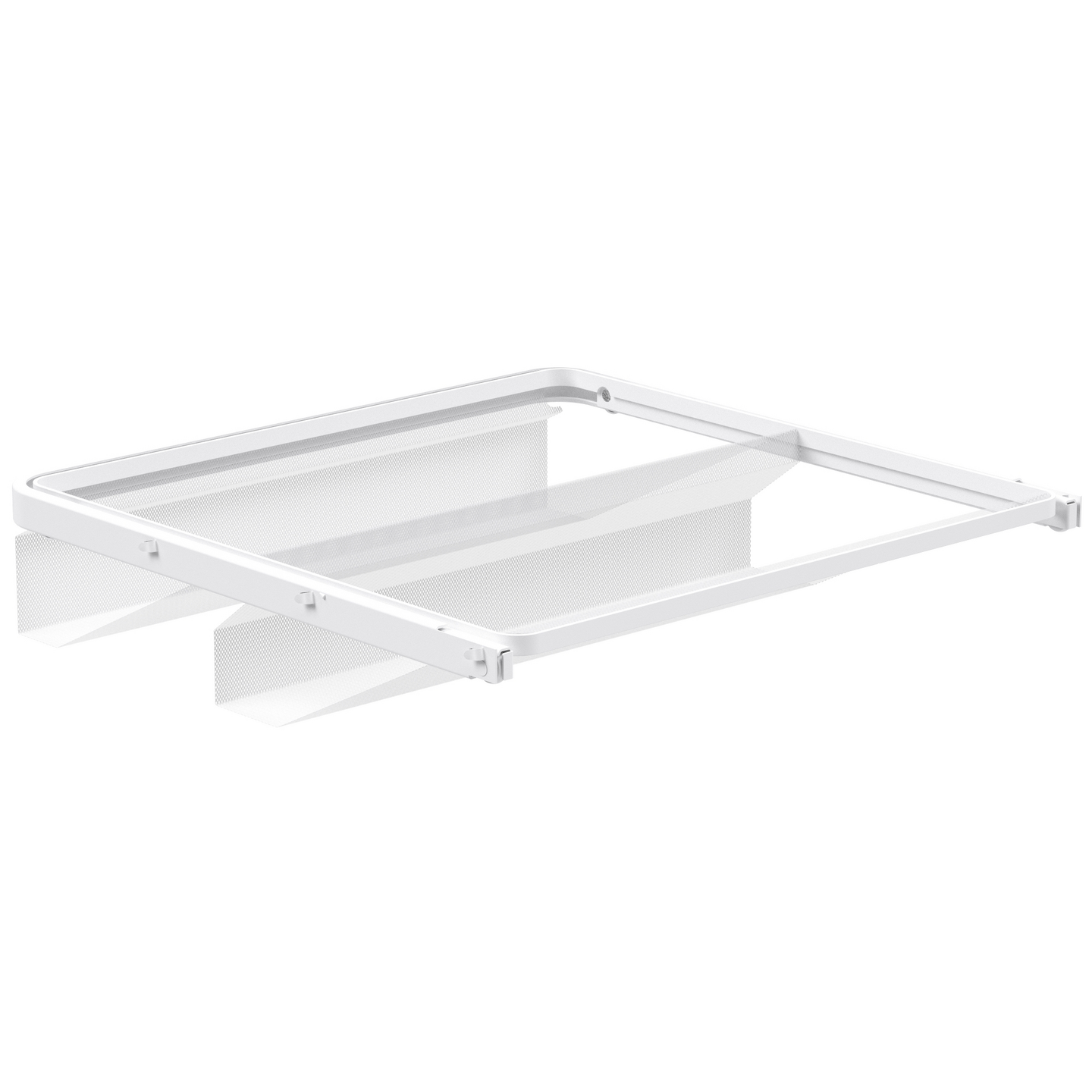 Kenkähylly mesh Elfa 450x430mm ulosvedettävä valkoinen 486290
