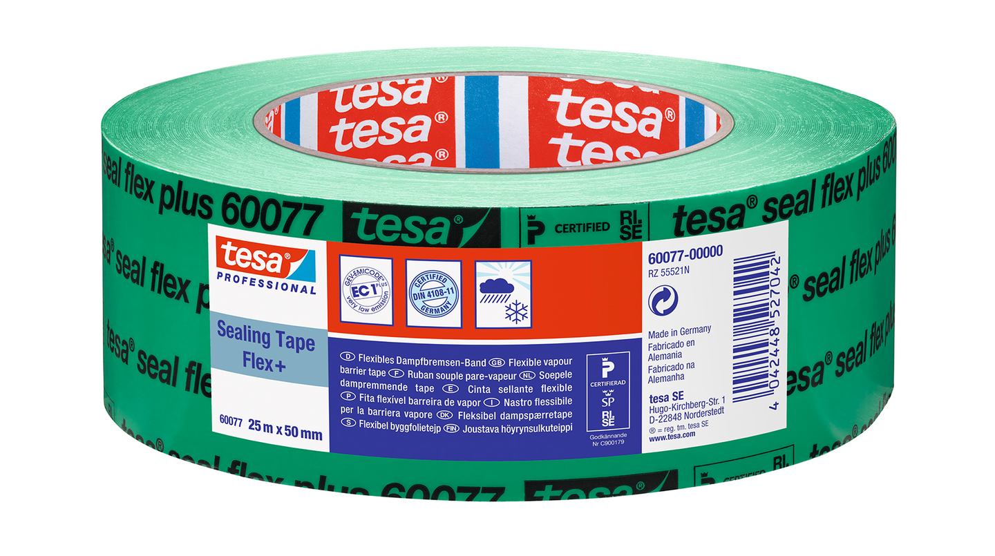 Höyrynsulkuteippi Tesa Seal Flex+ 25mx50mm