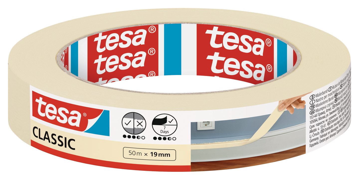 Maalarinteippi Tesa Classic 50mx19mm