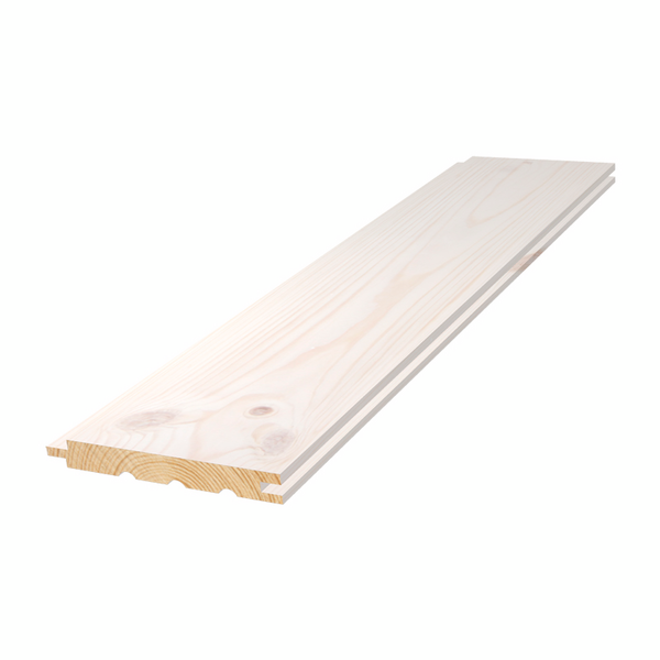 PANEL TREND SLÄT 13X120X4200 VITVAX FURU ÄNDSPONT 8ST/BNT