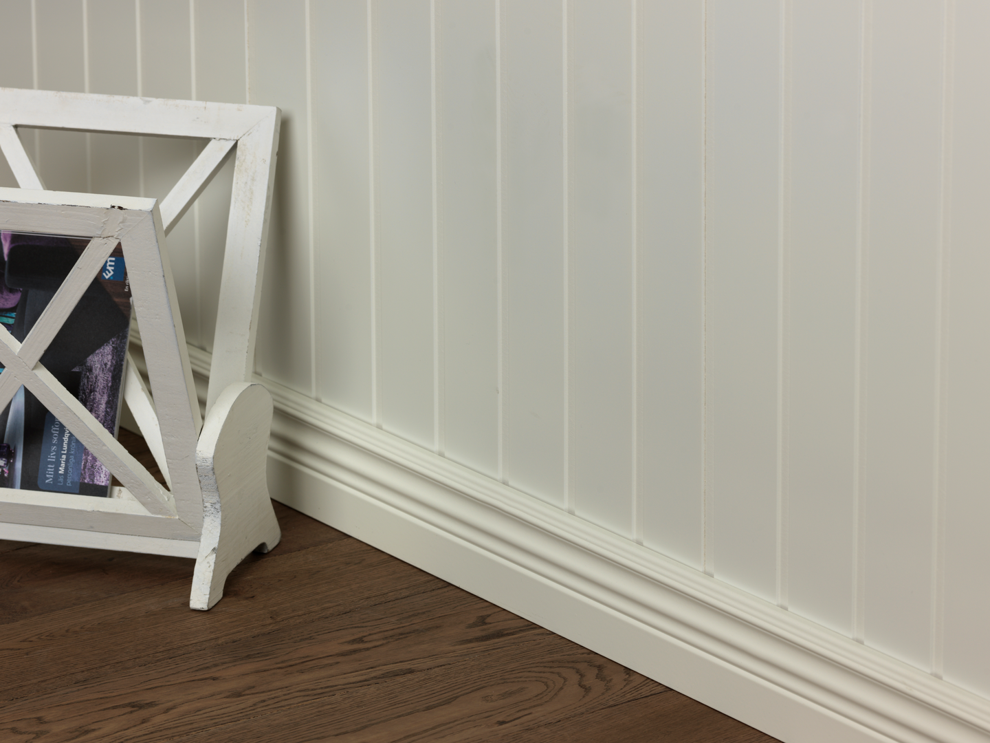 PANEL MOELVEN KLASSISK VIT 6X2435X620, 0502-Y MDF 6X2435X620 2ST/SET