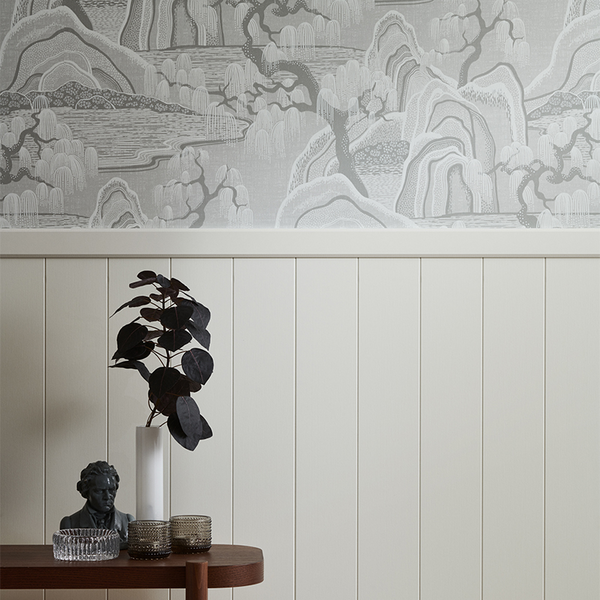 VÄGGPANEL MOELVEN WOOD REGINA LINJE DEKOR, VIT MDF 6X2435X620