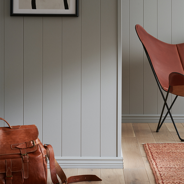 VÄGGPANEL MOELVEN WOOD REGINA LINJE DEKOR, GRÅ MDF 6X2435X620