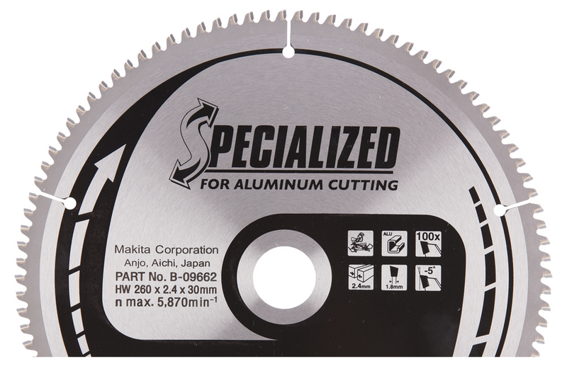 SÅGKLINGA ALU 260X30MM 100T