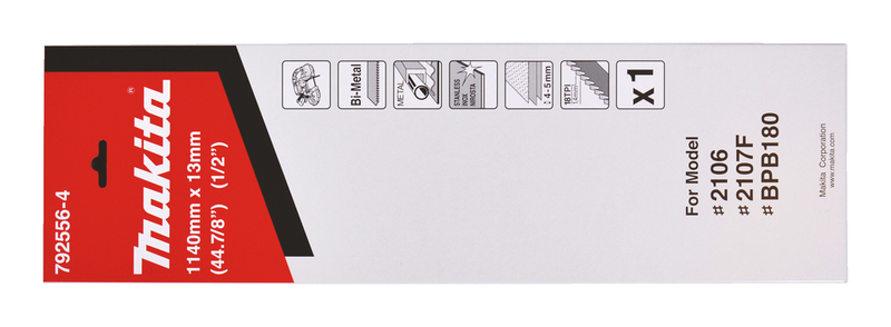 BANDSÅGBLAD MAKITA JÄRN >5MM 18T