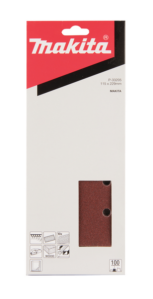 Hiomapaperi Makita k100 Velcro 115x232mm 10kpl