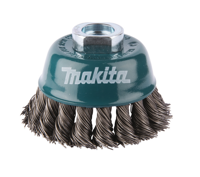 Teräsharja Makita 75mm x M14 kuppiharja viistetty