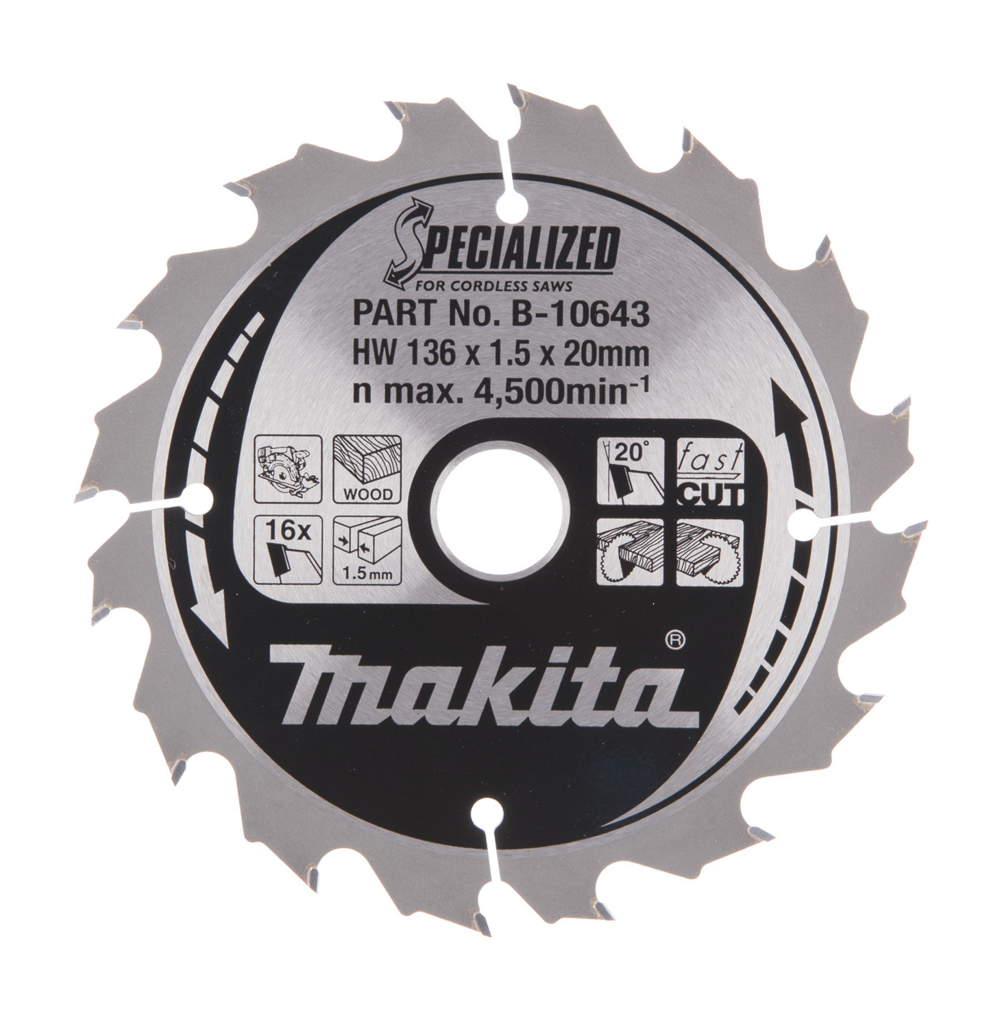 SÅGKLINGA HM 136X20MM 16T MAKITA