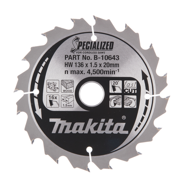 SÅGKLINGA HM 136X20MM 16T MAKITA