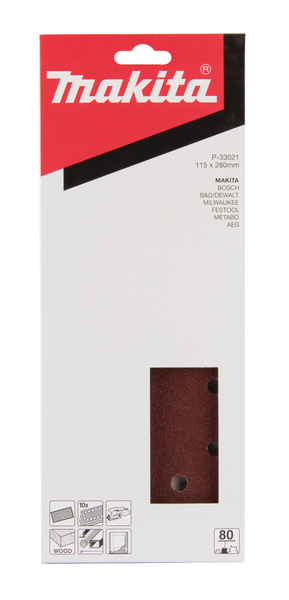 Hiomapaperi Makita k80 115x280mm 10kpl