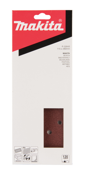 Hiomapaperi Makita k120 115x280mm 10kpl